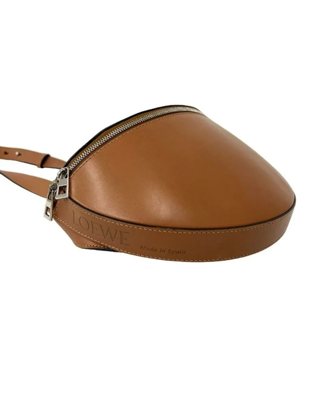 Loewe Bum Bag Anagram Logo Embossed Leather Pochette Brown